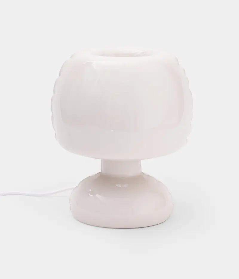 'FREDDY' TABLE LAMP - BONE GLOSS