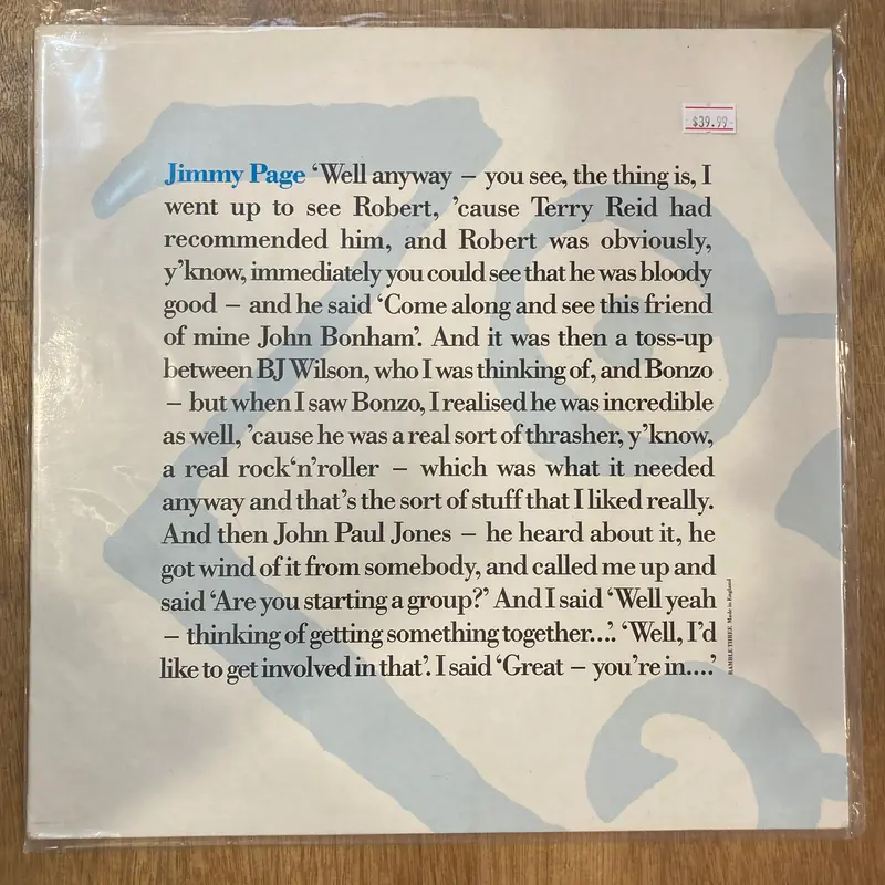 Page, Jimmy - 1972 Interview