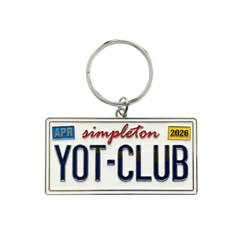 Simpleton Enamel Keychain