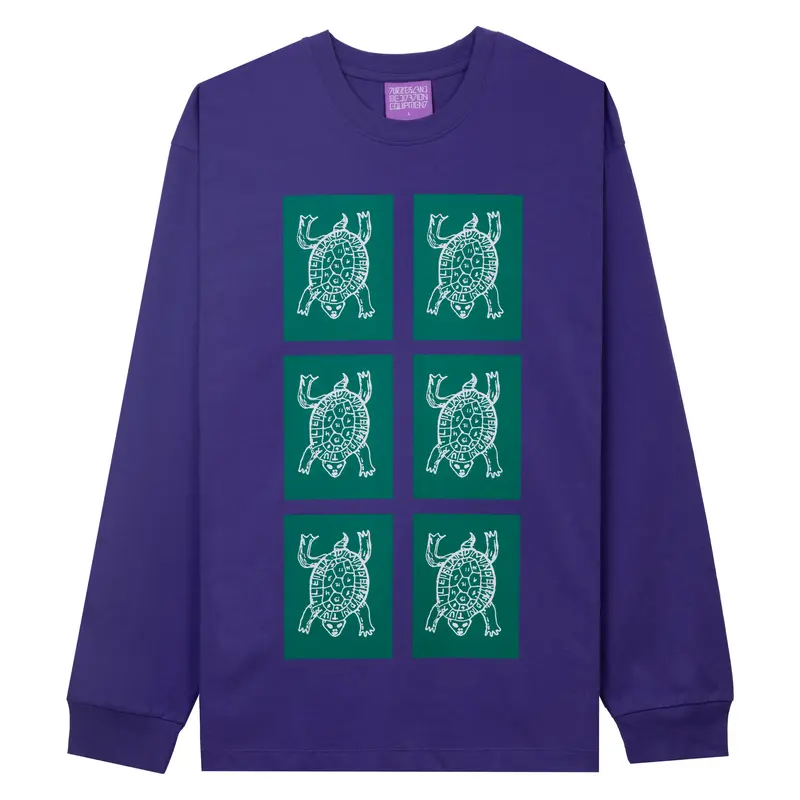 Turtle Tiles LS Tee - Purple